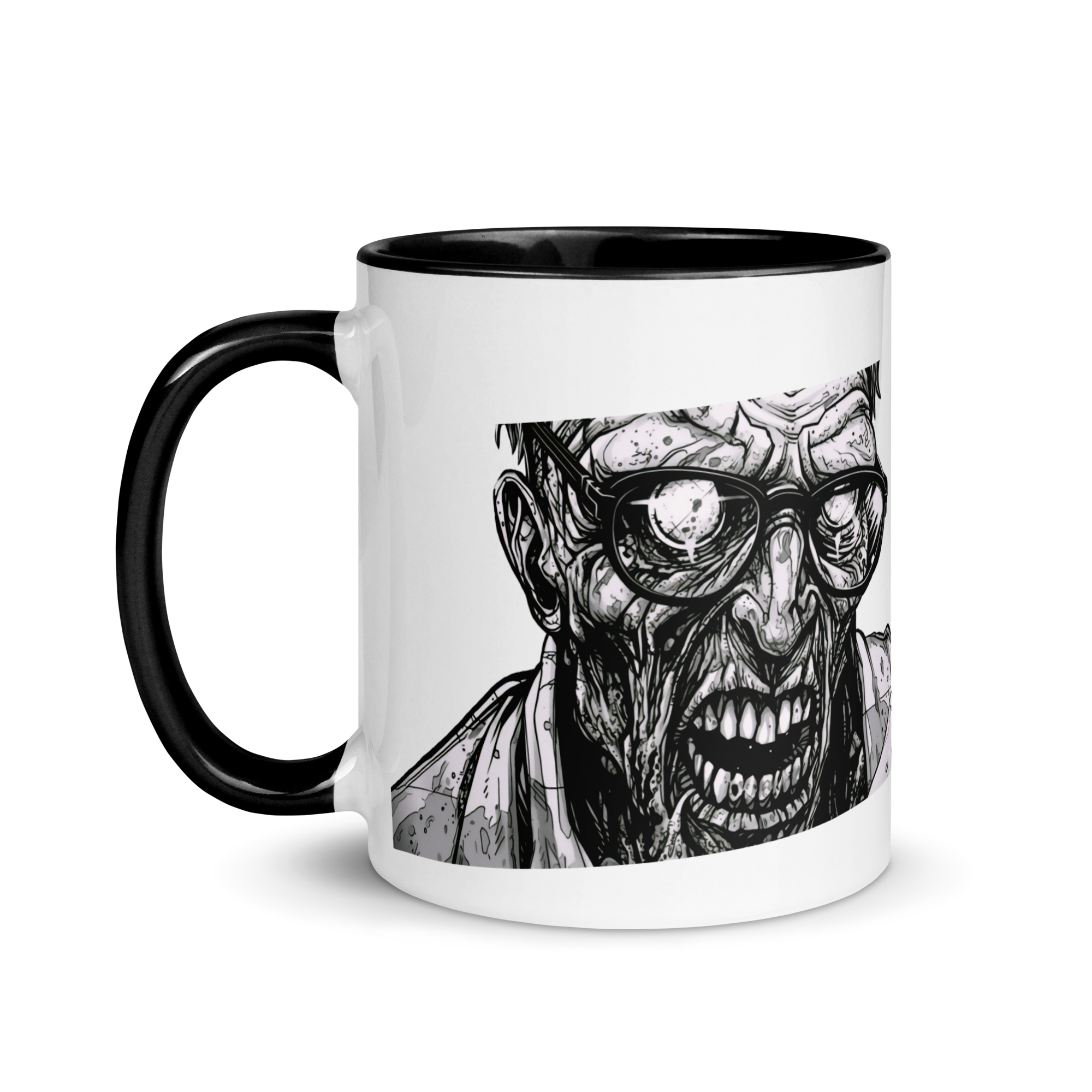 Angry Anime Zombies Mug with Color Inside