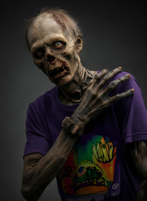 Fast Food will kill ya’ - Zombie Fast Food hand drawn t-shirt