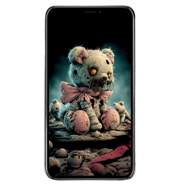Cute zombie teddy bear digital wallpapers 4k cute creepy stuff with zombies