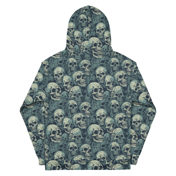 Zombie Skulls all-over Printed Hoodie