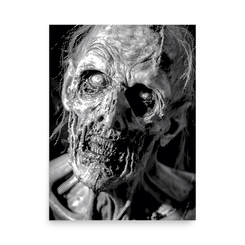 Halftone Zombie Poster