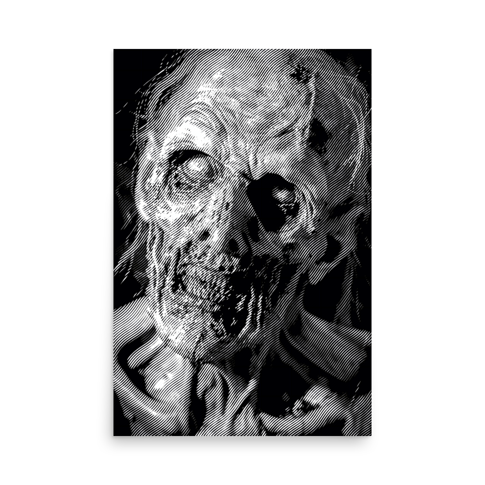Halftone Zombie Poster