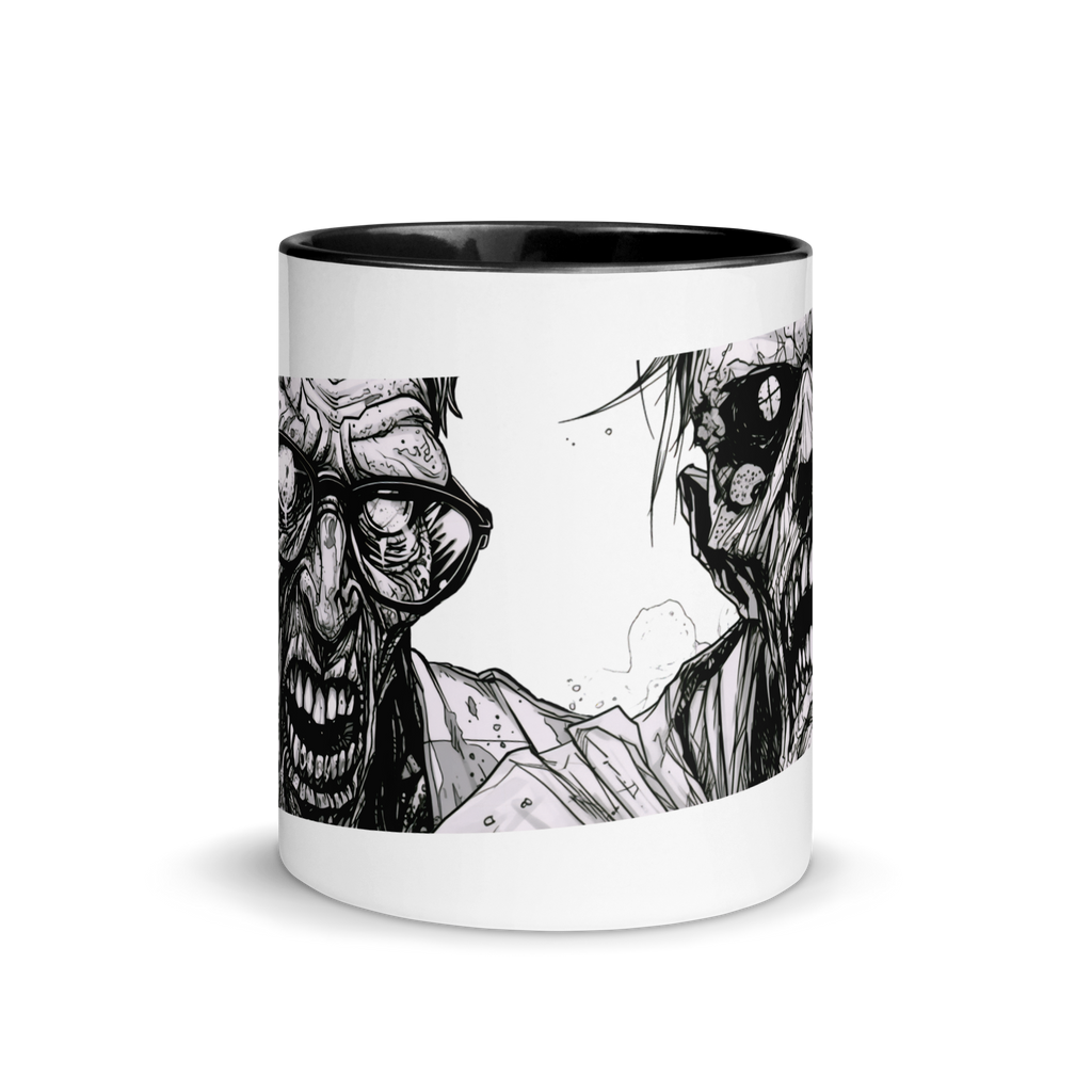 Angry Anime Zombies Mug with Color Inside